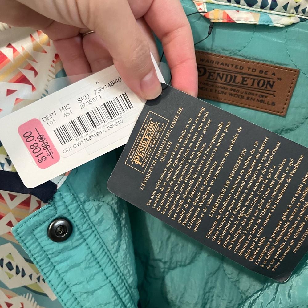 NWT Pendleton Reversible Jacket Aztec Lightweight… - image 4